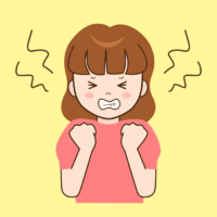 いらいらする女性